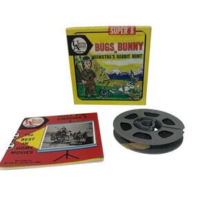 Vintage Standard 8mm Film Bugs Bunny in Hiawatha’s Rabbit Hunt 5531 Ken Film USA